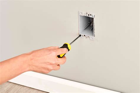 how to install new work metal electrical box|installing electrical box in drywall.